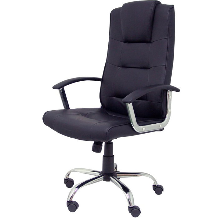 FORÖL Sillón Guadalimar con Mecanismo Basculante y Brazos Fijos, Negro FORÖL Sillón Guadalimar con Mecanismo Basculante y Brazos Fijos, Negro